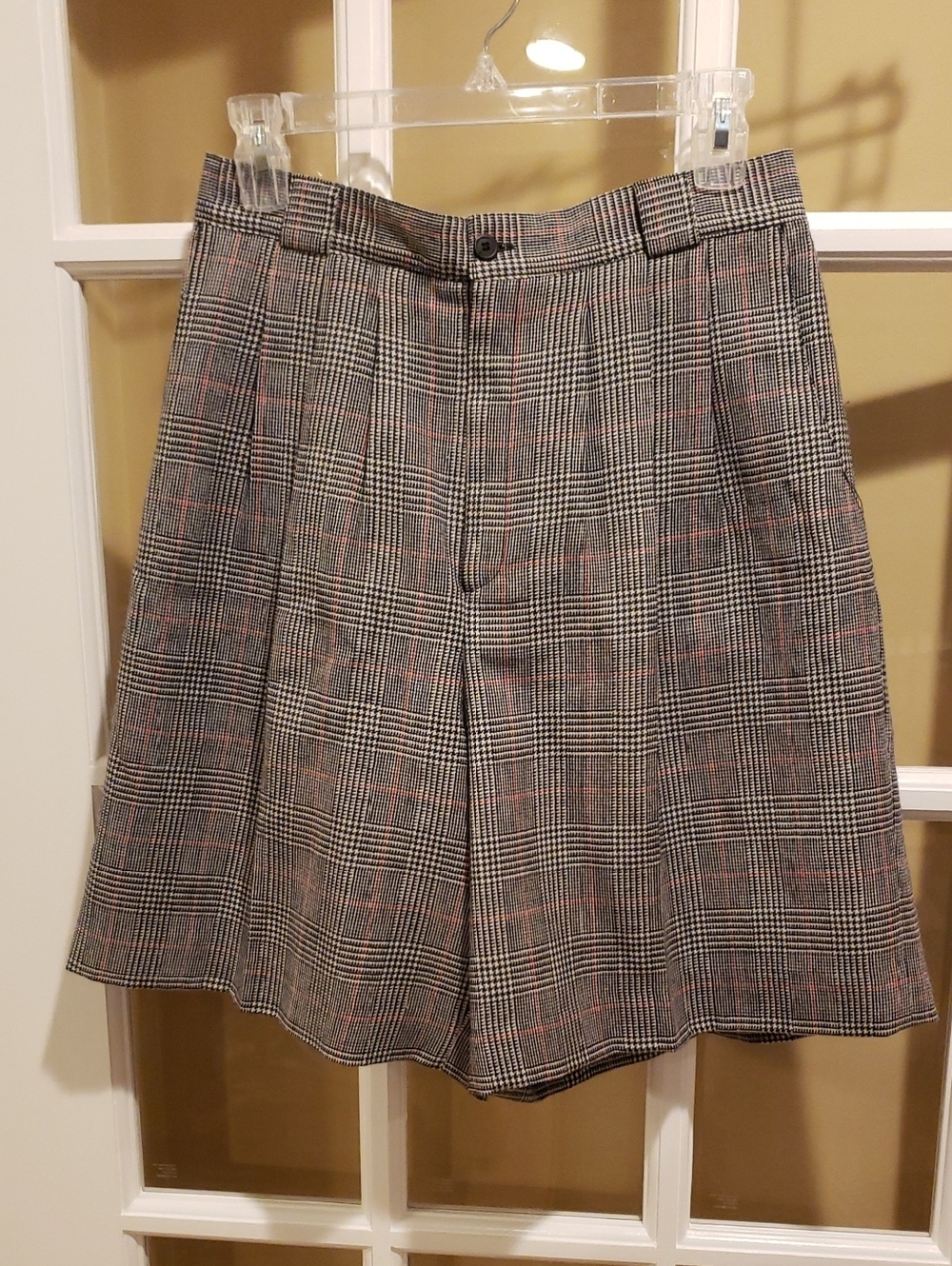 Vtg Field Manor Lined High-Waist Plaid Shorts W/ Check Pattern Size: 10